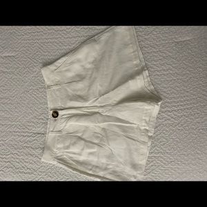 Off White linen shorts
